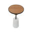 Table de bout VIENNA BLANC ET BRUN