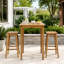 Table de bar d'extérieur minimaliste en bois d'acacia-887485238
