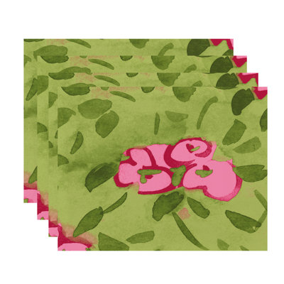 Polyester Floral Rectangle Placemat