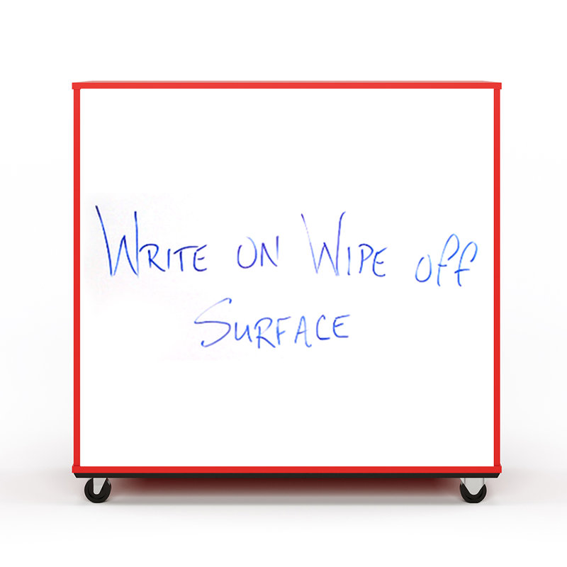 Casier mobile ouvert avec tablette 48H, Rouge