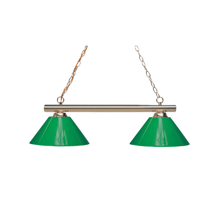 Luminaire suspendu linéaire 2 lumières pour table de billard Chaparro