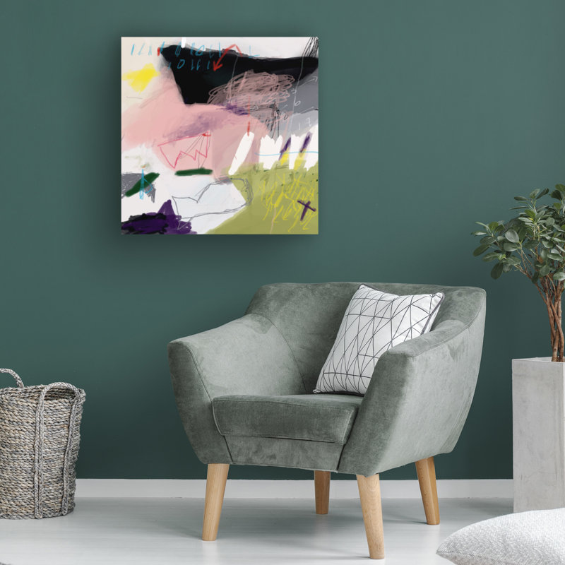 Œuvre sur toile, Danielle Lauzon, H 14 po x l 14 po
