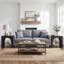 Table de bout 27,56 "en arche de style campagnard, table d'appoint moderne avec tablette de rangement ouverte pour le salon, ensemble de 2-129912497