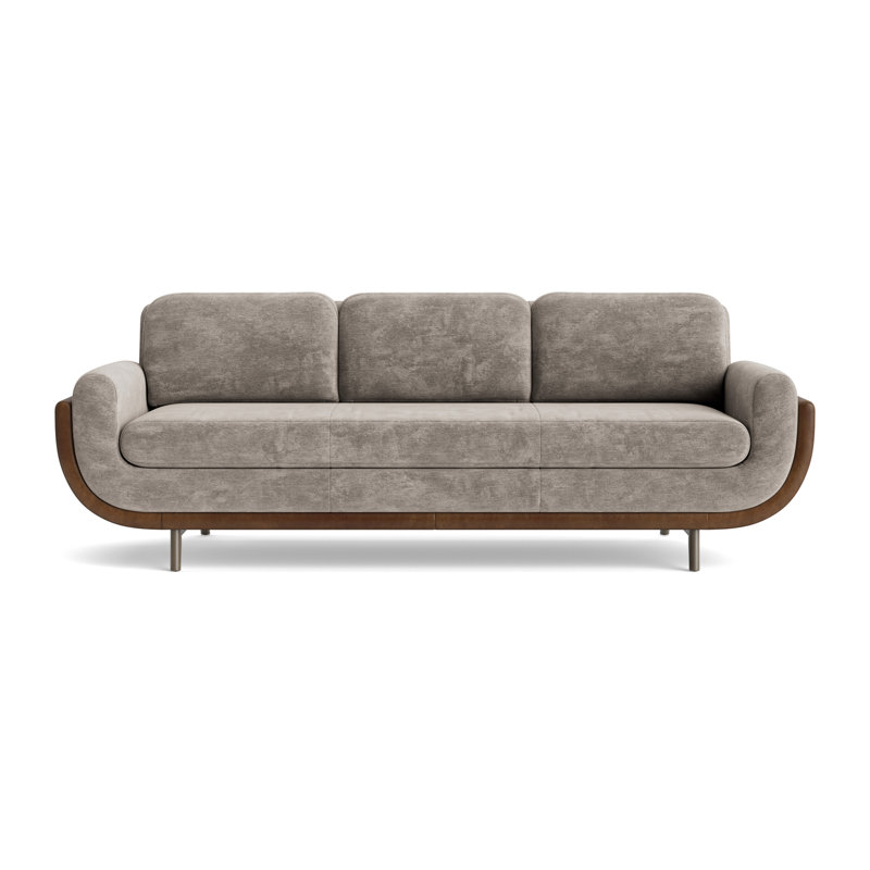 Regatta 100 Sofa, Vintage Chenille - Mink/Bedford - Tobacco, Driftwood