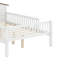 Lit plateforme en bois avec tête de lit en forme de maison et DEL-429960932-429960933