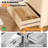 Oak Finish 3-Drawer Dresser Grid Chest P2 Particleboard+MDF 31.51"W