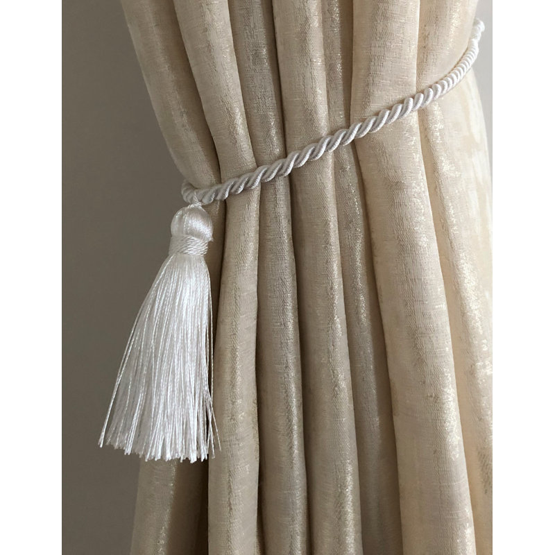 Raymond 2cm Curtain Holdback/Tieback, White