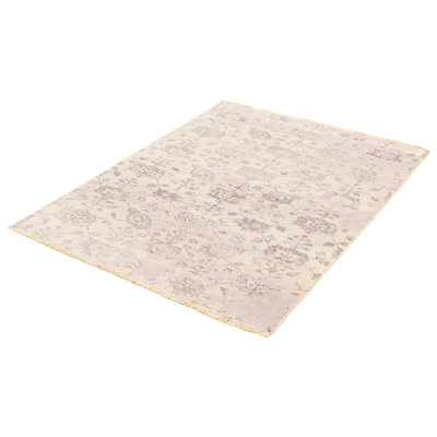 One-of-a-Kind 5'7" X 7'6" New Age Wool Area Rug in Grey