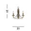 Arness Mild Steel Candle Wall Light-9425744