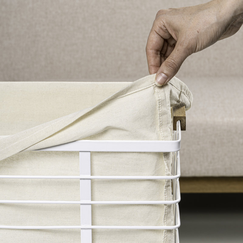 Ensemble de 3 paniers de rangement Callan, Blanc