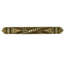 FAIRFAX  3-1/2" CENTER TO CENTER PULL TOPAZ ENAMEL; DECORATED WITH LIGHT PEACH & SILK SWAROVSKI CRYSTALS IN MUSEUM GOLD PLATE