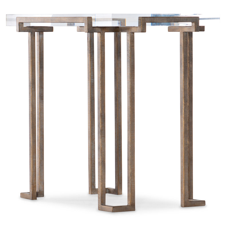 Melange Glass End Table
