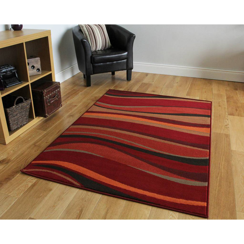 Kirree Abstract Shag Area Rug, Rectangle 80 x 150cm