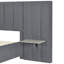 Grand lit plateforme tapissier avec grande tête de lit, meubles de chambre à coucher, velours (lit)-1964016770