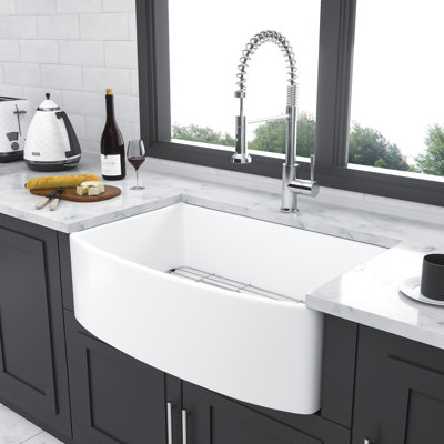 Lavabo en céramique 30 po blanc