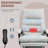 Microfibre Vibration Massage Office Chair, Light Gray-106882790