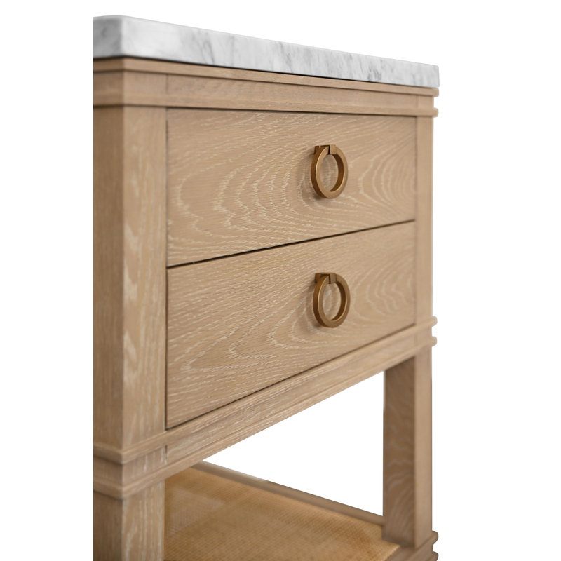 24 in. Vanity, Cerused Oak