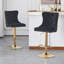 Swivel Upholstered Adjustable Height Counter Stool with Metal Frame-2108636927-2108636924