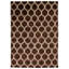 Tapis brun foncé en laine noué à la main de conception unique 18 pi 9 po 9 po x 13 pi 8 po New Age
