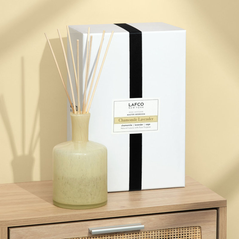 Chamomile Lavender Hand-Blown Glass Reed Diffuser