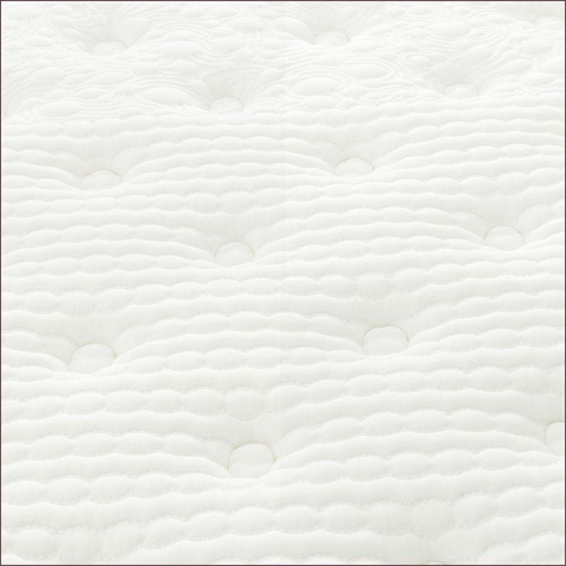 Mattresses, 12 in. Hybrid Mattress with Pocket Coil &amp; Plush Gel Memory Foam | King Size | Snow White &amp; Light Gray