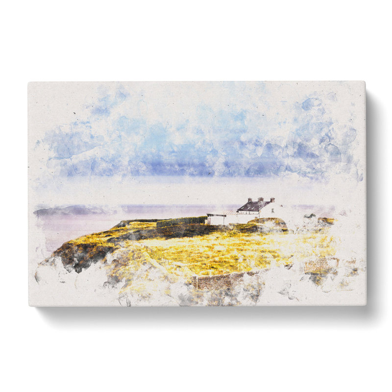 House upon the Coast of Dublin Ireland - Wrapped Canvas Graphic Art Print, 50cm H x 76cm W x 3cm D