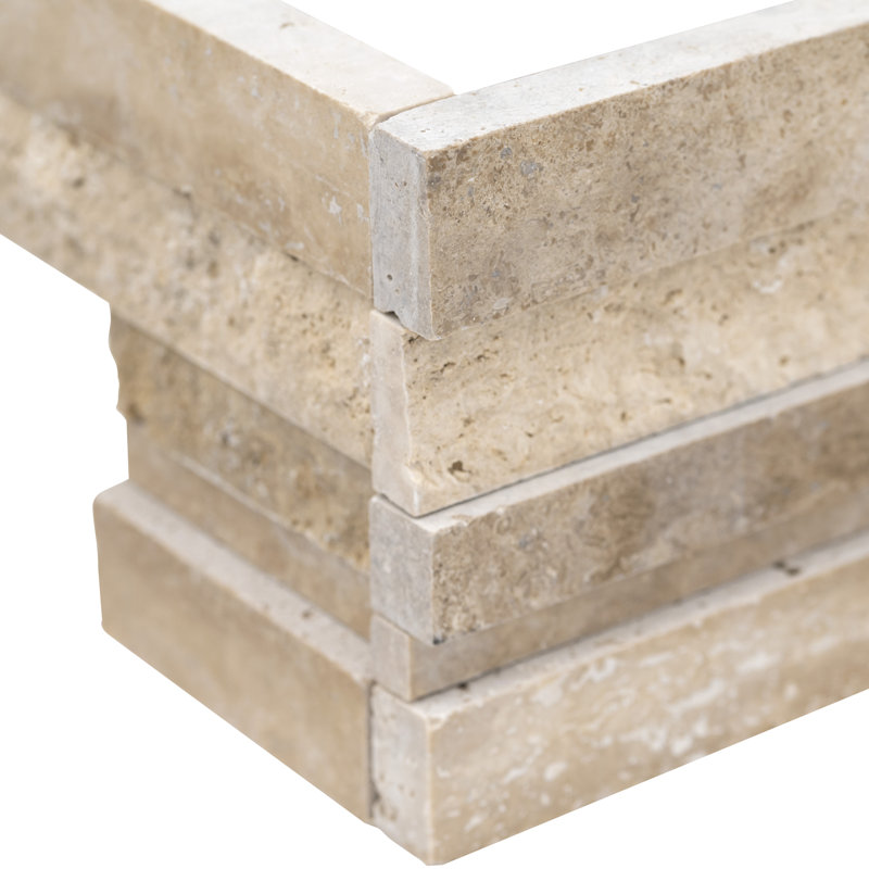 Savile Court 6 in. x 18 in.Travertine Stacked Stone Wall Tile