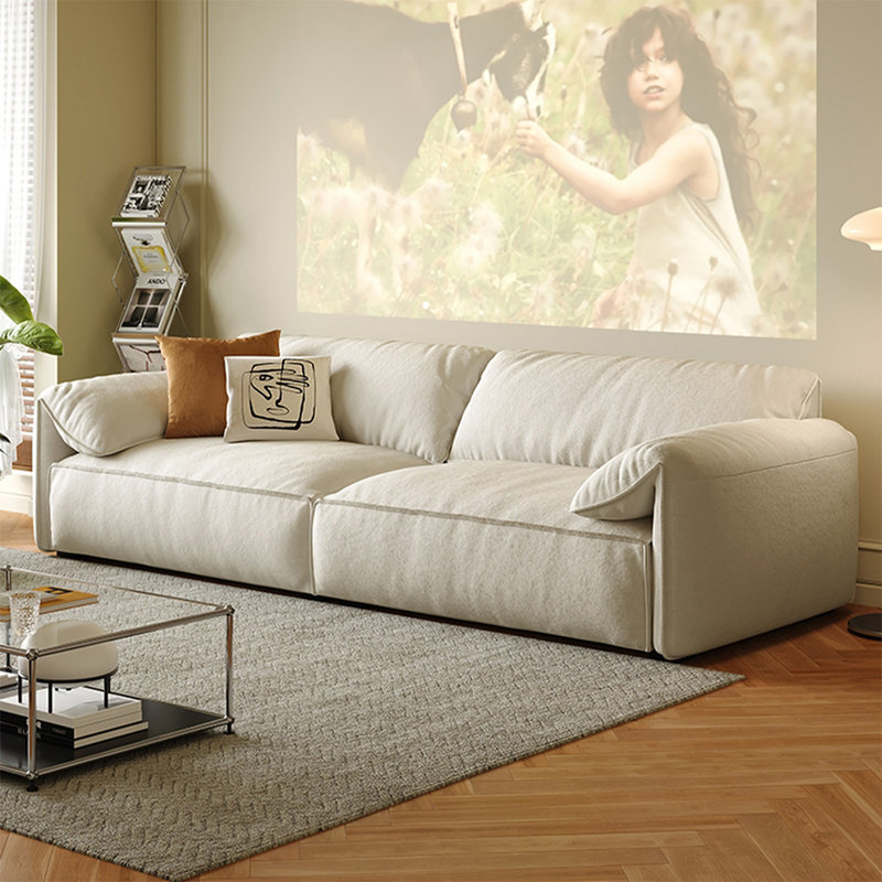 Coussin blanc modulaire 100% polyester, H 31,1 po x l 101,18 po x P 40,94 po, 3, Blanc