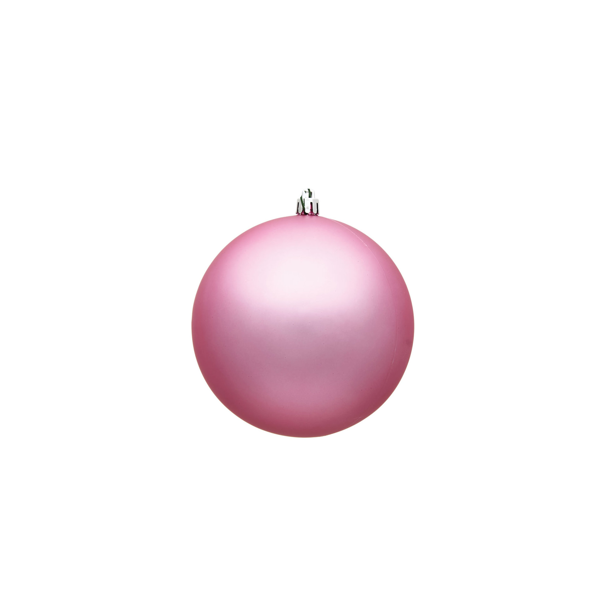 Holiday Solid Ball Ornament, Pink, 2.4" H x 2.4" W x 2.4" D