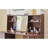 Walnut Makeup Vanity Set With 3-Light Mode Adjustable Mirror - Modern Dressing Table With Large Storage Shelf, Spacious Drawer & Cabinet - Elegant Beauty Desk For Bedroom
