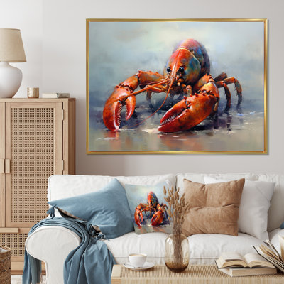 Lobster Marine Delicacy I, reproduction d'art sur toile
