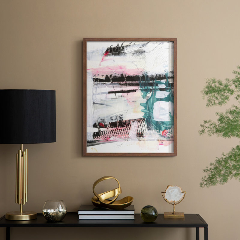 Parade I Framed Print - Solid Wood, Walnut, 15" H x 12" W