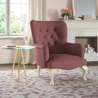Loretta Upholstered Wingback Chair