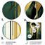 Green And Gold Elegant Retro Woman  - Fashion Metal Wall Art-1134150453