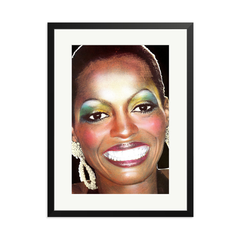 Diana Ross, September 1976, Black, 31" H x 23" W