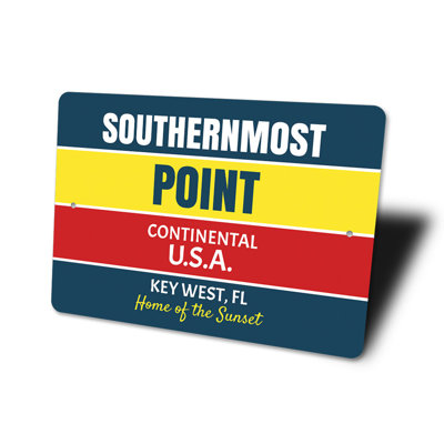 Southernmost Point Aluminum Sign