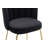 Chele Modern Velvet Upholstered Dining Chairs Accent Chairs with Curved Back & Gold Metal Legs for Kitchen Vanity Bedroom -469839655