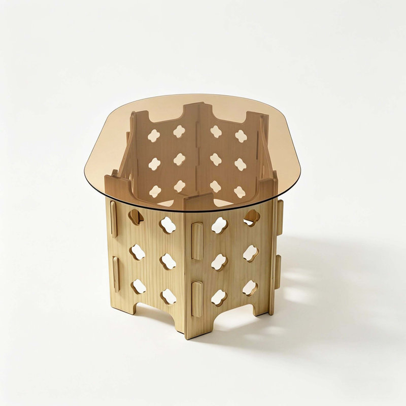 Table basse ovale