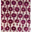 Rumi Ikat Hand-Knotted Silk Red/Beige/Grape Pom Area Rug-49207573