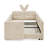 Twin Upholstered Platform Bed with Adorable Rabbit Ear Headboard, Safety Rail & Pocket, Boucle Fabric-1005955839-1005955841
