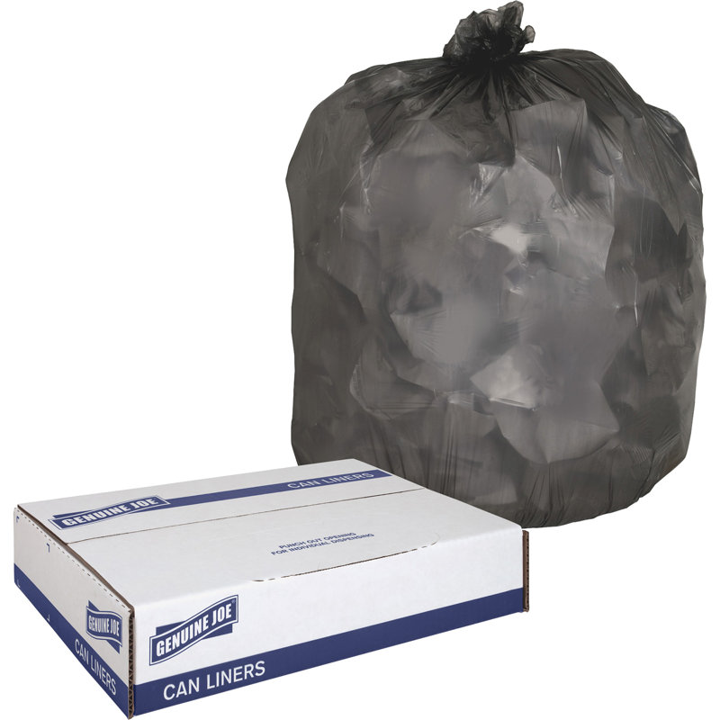 Doublure de poubelle linéaire basse densité, noir, 31-33 gallons .45 mil 33" x39" 250 / CT
