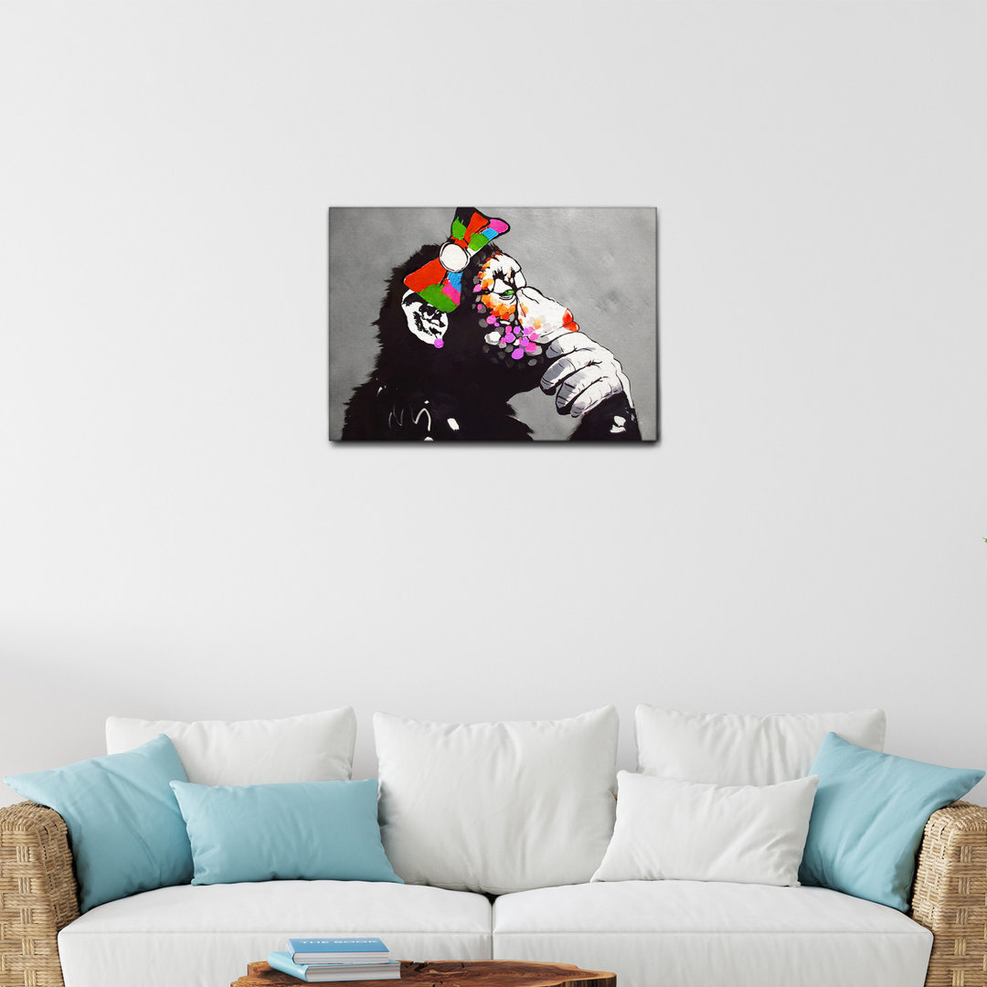 Acrylbild Lady Monkey von Banksy