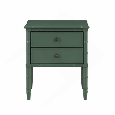 2 Drawer Nightstand - Vintage Green