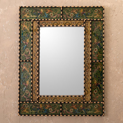 Erzsi Solid Wood Rectangle Mirror
