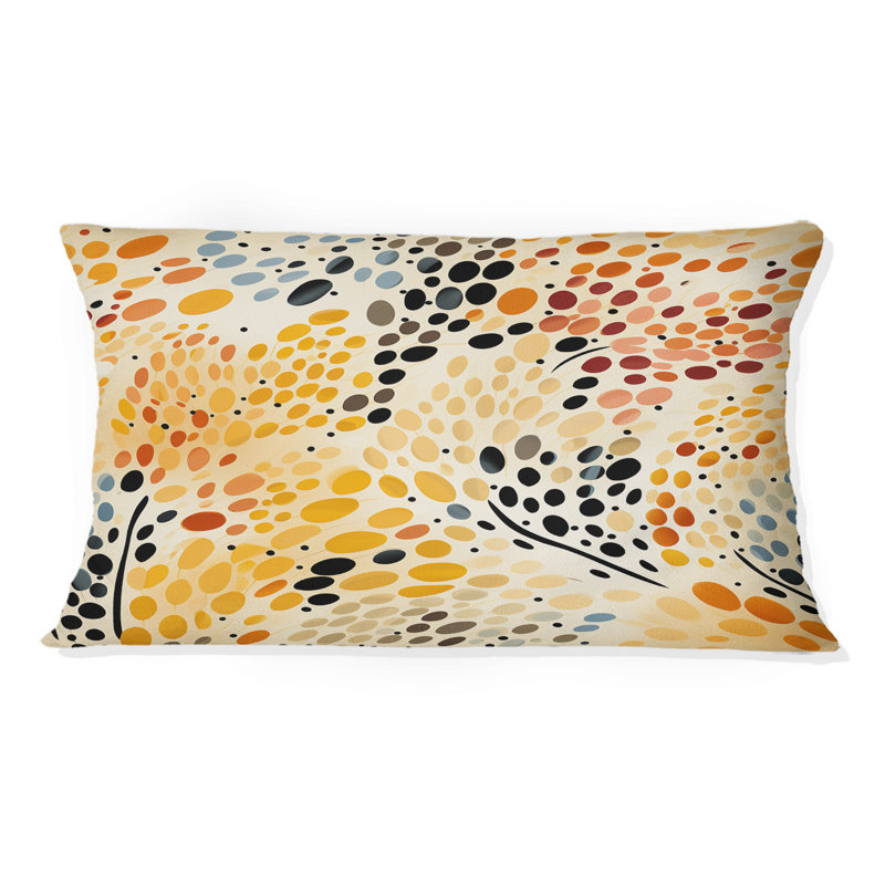 Watercolor Pattern Dot - Polka Dots Polyester Pillow