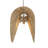 Uttermost Bend 1 Light Raffia Pendant