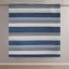 Ensemble d'édredon à rayures avec draps bleu / gris-127670750