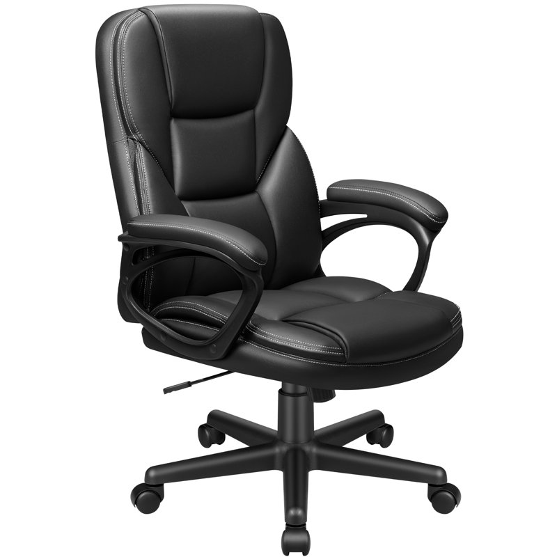 Lollie Executive Chair With Headrest, Black