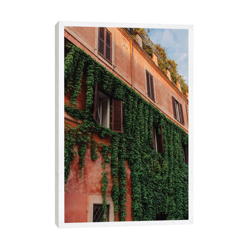 Roman Architecture IX by Bethany Young - Print on Canvas, White Framed, 66.04cm H x 45.72cm W x 3.81cm D