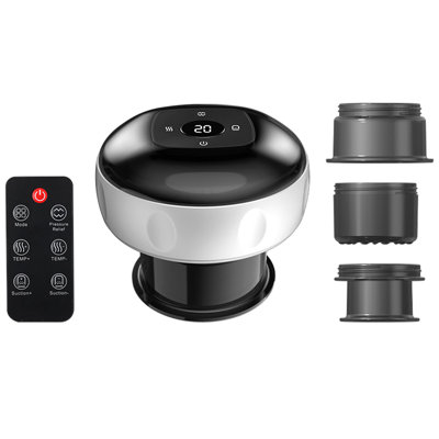 Electric cupping device Remote Control Cupping Kit For Massage Cure 4-in-1 Cupping Cure Set With Red Light 2 Changeable Cups Smart Cupping For Muscle Soreness